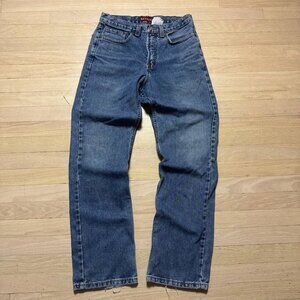 Vintage Nevada High Rise Bootcut Jeans 30x30 Made in Canada Orange Stitch